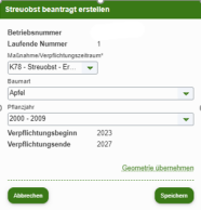 AUM Antragsstellung Streuobst Zusatzinfos